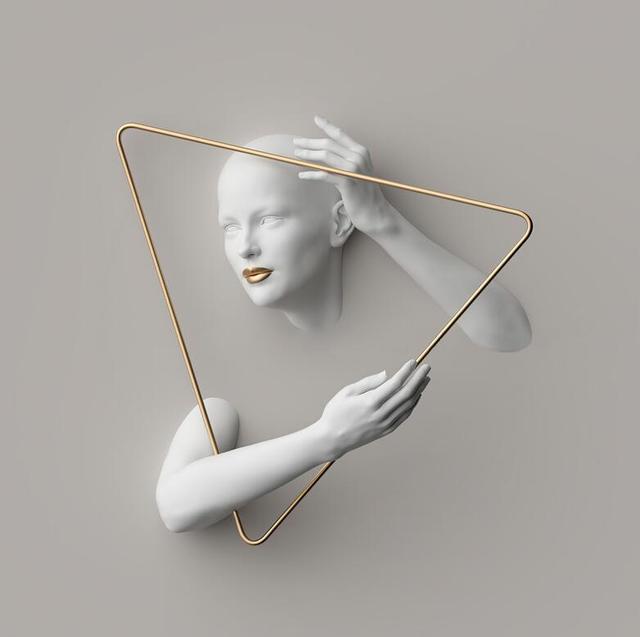 CORX Designs - Woman Sculpture Gold and White Canvas Art - Review