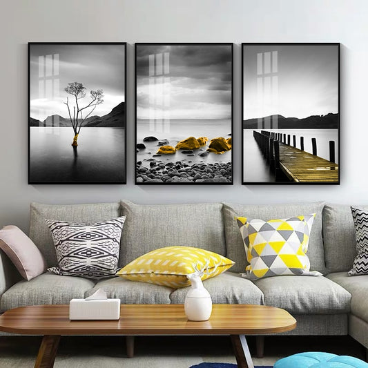 CORX Designs - White and Black Bridge Reef Rock Canvas Art - Review