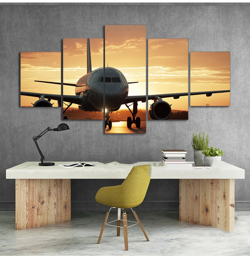 CORX Designs - Airplane Sunset Canvas Art - Review