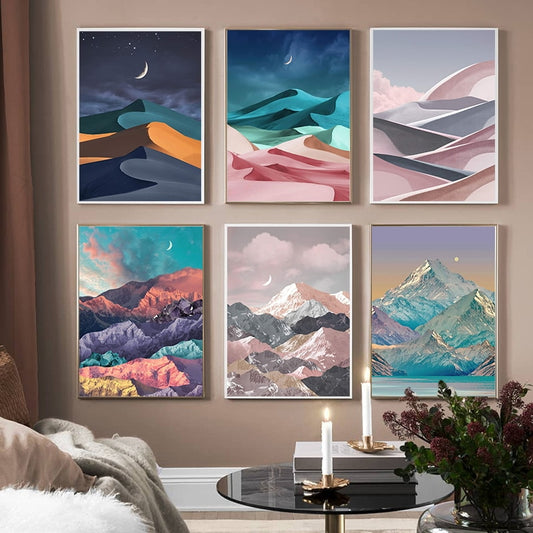 CORX Designs - Crescent Moon Mountain Canvas Art - Review