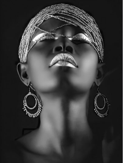 CORX Designs - African Woman Fashion Gold And Silver Canvas Art - Review