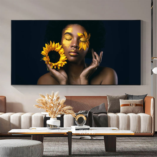 CORX Designs - Black Women Sunflower Canvas Art - Review