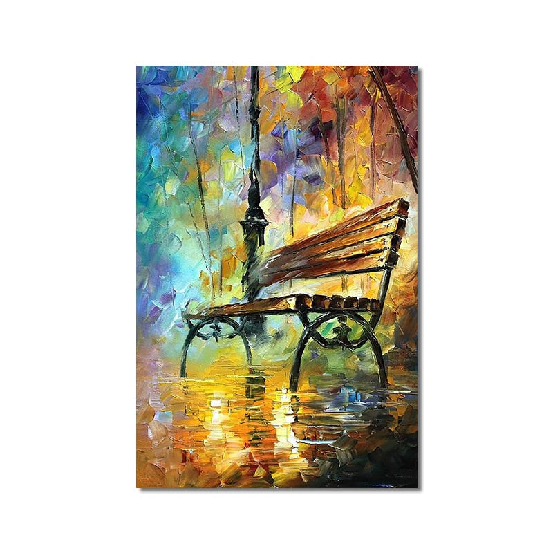 CORX Designs - Watercolor Park Rain Canvas Art - Review