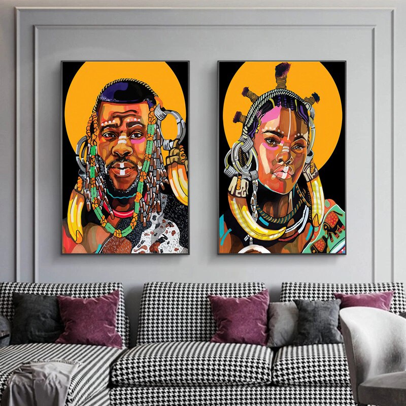 CORX Designs - African Tribal Illustration Canvas Art - Review