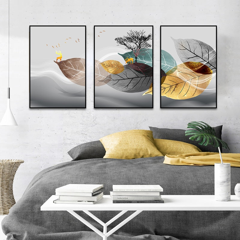 CORX Designs - Nordic Abstract Leaf Canvas Art - Review