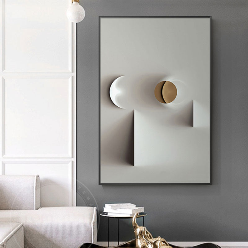 CORX Designs - Modern White Abstract Geometric Canvas Art - Review