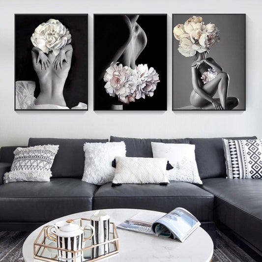 CORX Designs - Woman Flower Head Canvas Art - Review