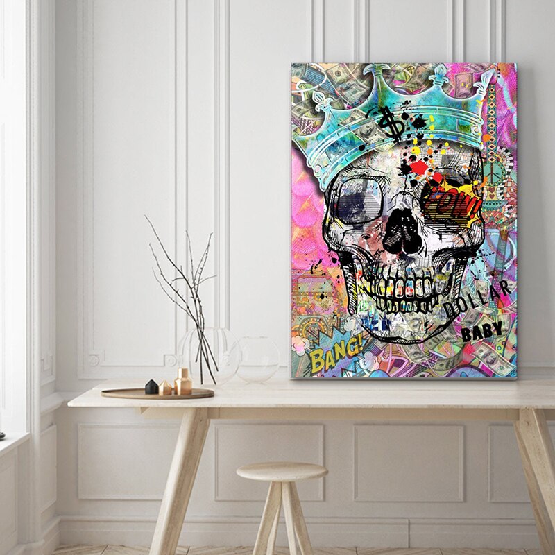 CORX Designs - Pop Art Skull Graffiti Canvas Art - Review
