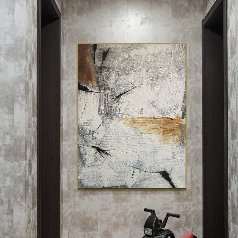 CORX Designs - Gray Marble Abstract Gold Line Canvas Art - Review