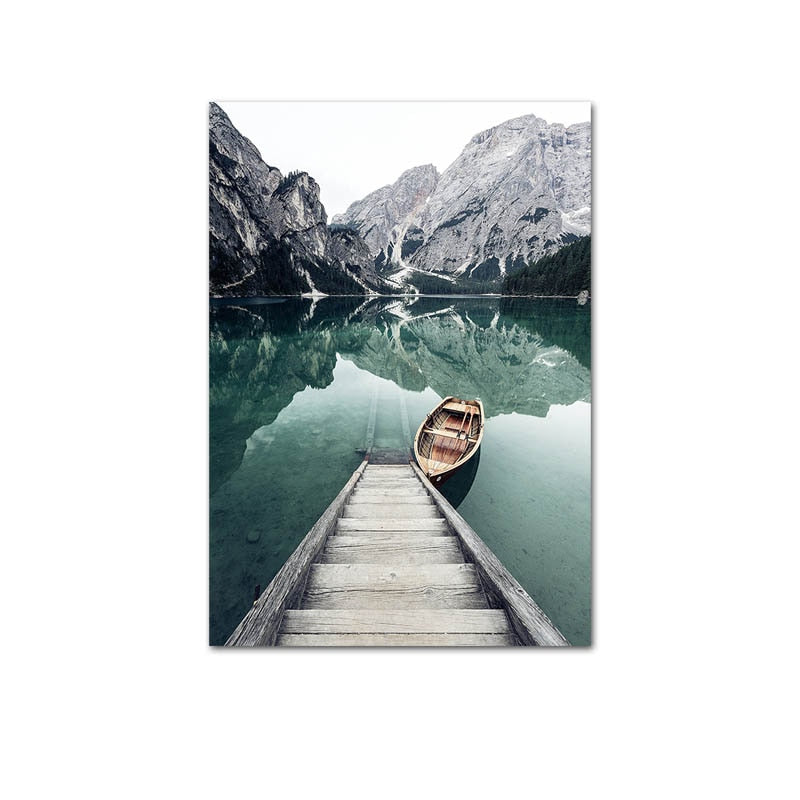 CORX Designs - Nordic Scandinavian Mountain Landscape Canvas Art - Review