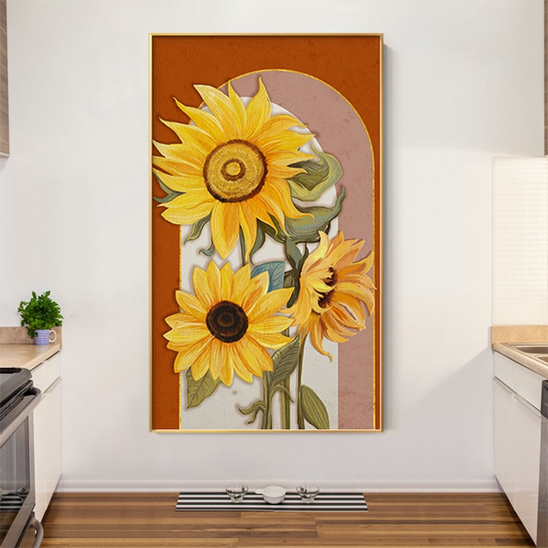 CORX Designs - Modern Flower Sunflower Canvas Art - Review