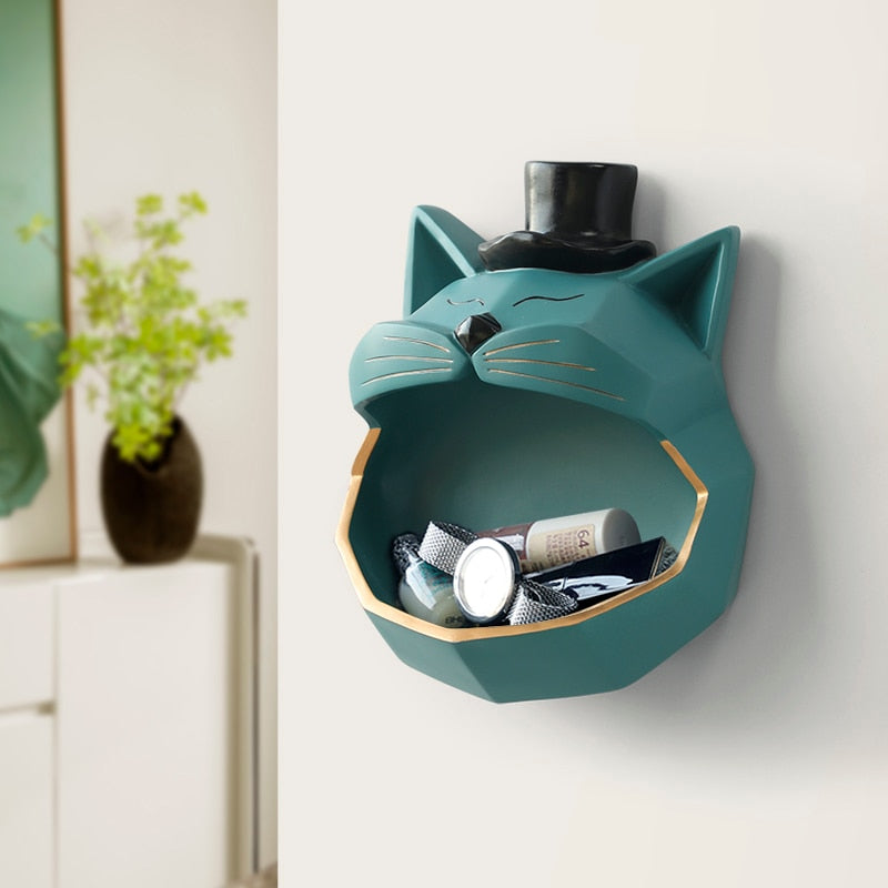 CORX Designs - Big Mouth Cool Cat Storage Wall Decor Statue - Review