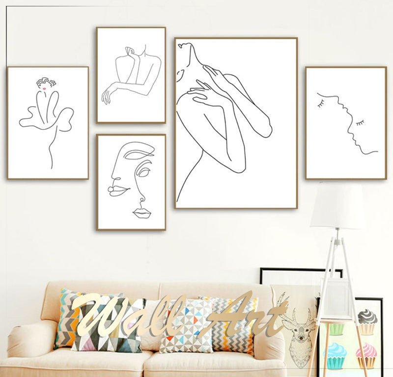 CORX Designs - Hand Flower Line Drawing Canvas Art - Review