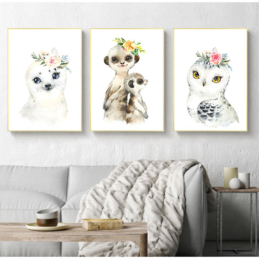 CORX Designs - Cute Animal Nursery Wall Canvas Art - Review