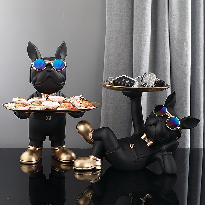 CORX Designs - Lying Bulldog Singe Tray Statue - Review