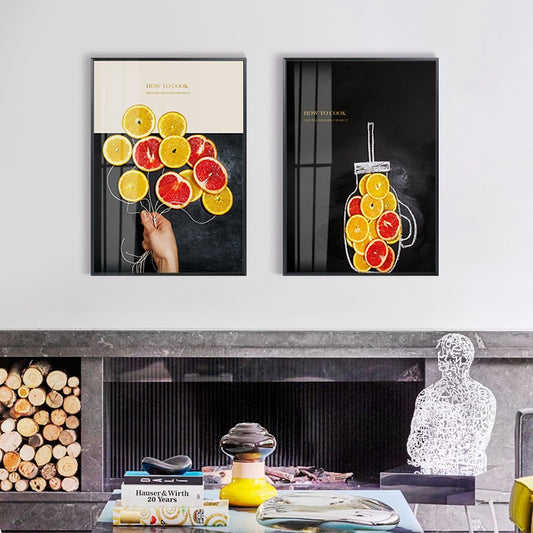 CORX Designs - Minimalist Style Lemon and Coffee Canvas Art - Review