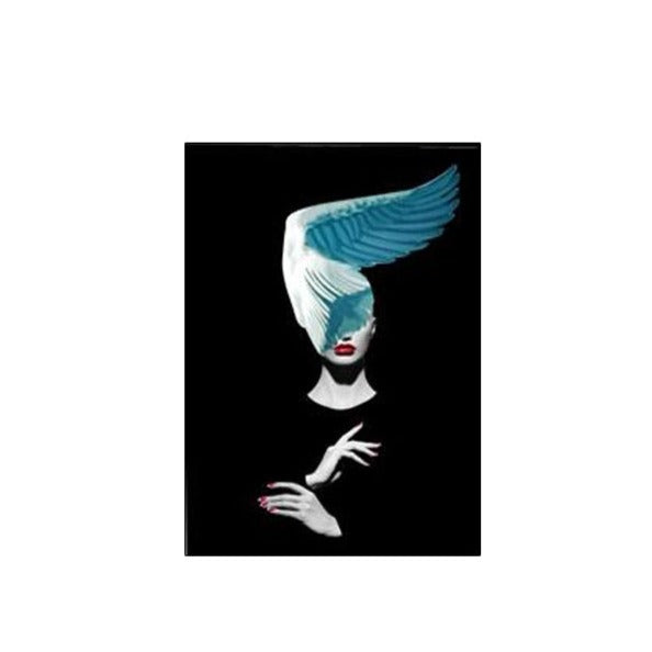 CORX Designs - Fashion Girl and Colorful Feathers Canvas Art - Review