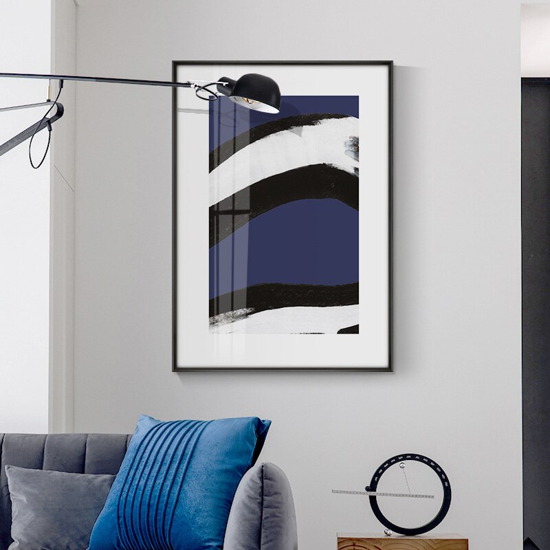 CORX Designs - Minimalist Abstract Dark Blue Canvas Art - Review