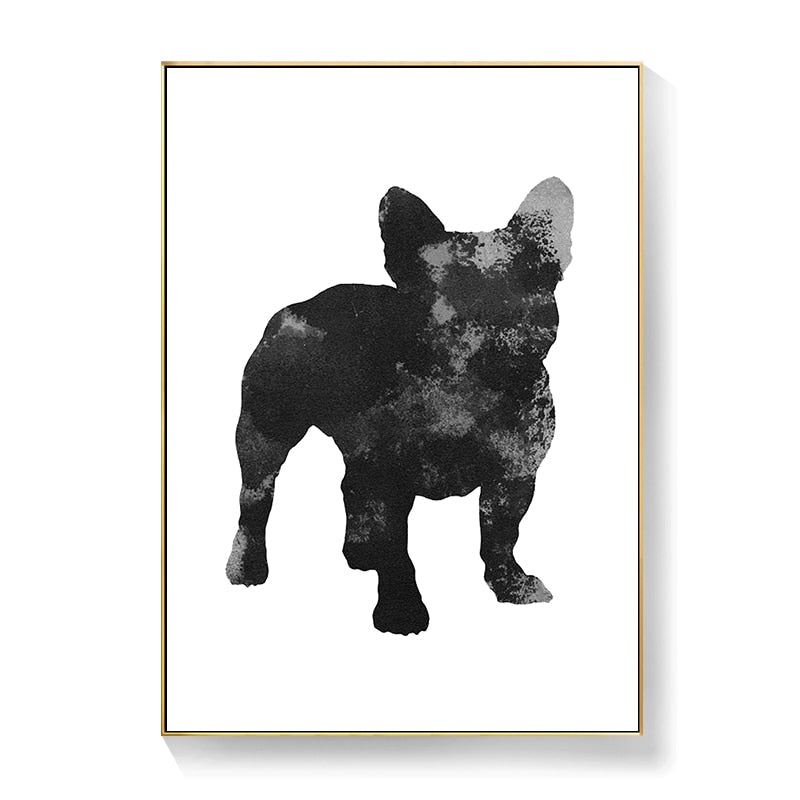 CORX Designs - Black and White French Bulldog Canvas Art - Review