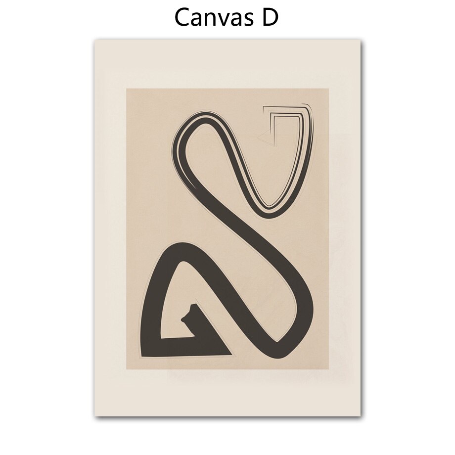 CORX Designs - Beige Abstract Curve Line Heart Quotes Canvas Art - Review