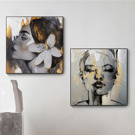 CORX Designs - Abstract Golden Woman Face Canvas Art - Review