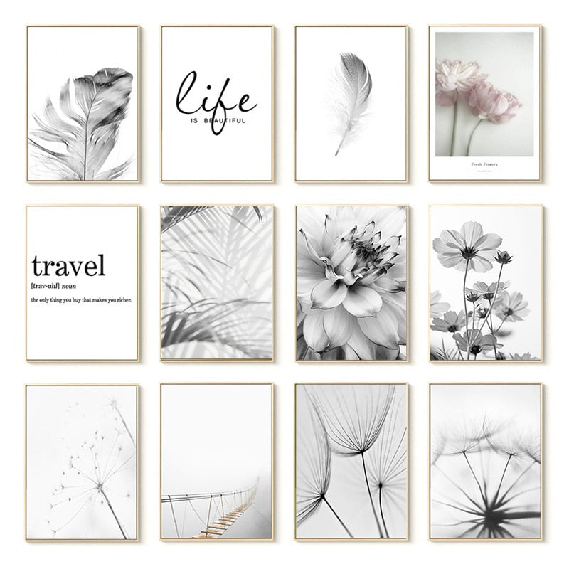 CORX Designs - Black And White Dandelion Canvas Art - Review