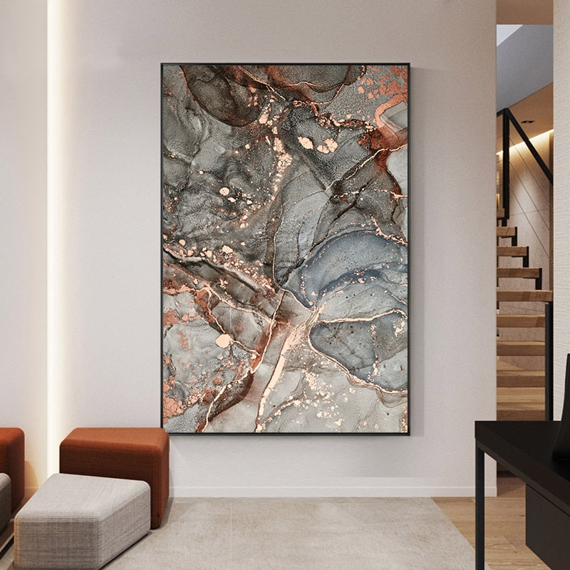 CORX Designs - Luxurious Gray Marble Canvas Art - Review