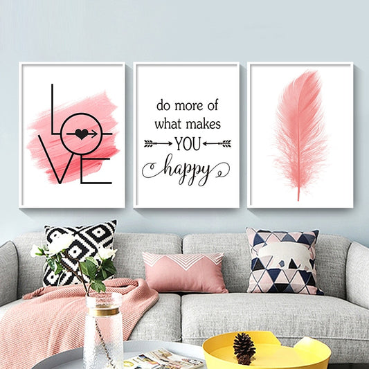 CORX Designs - Pink Feathers Girl Room Canvas Art - Review