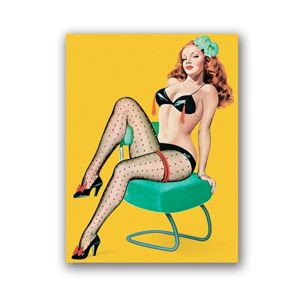 CORX Designs - Vintage Pin Up Girl Sexy Women Canvas Art - Review