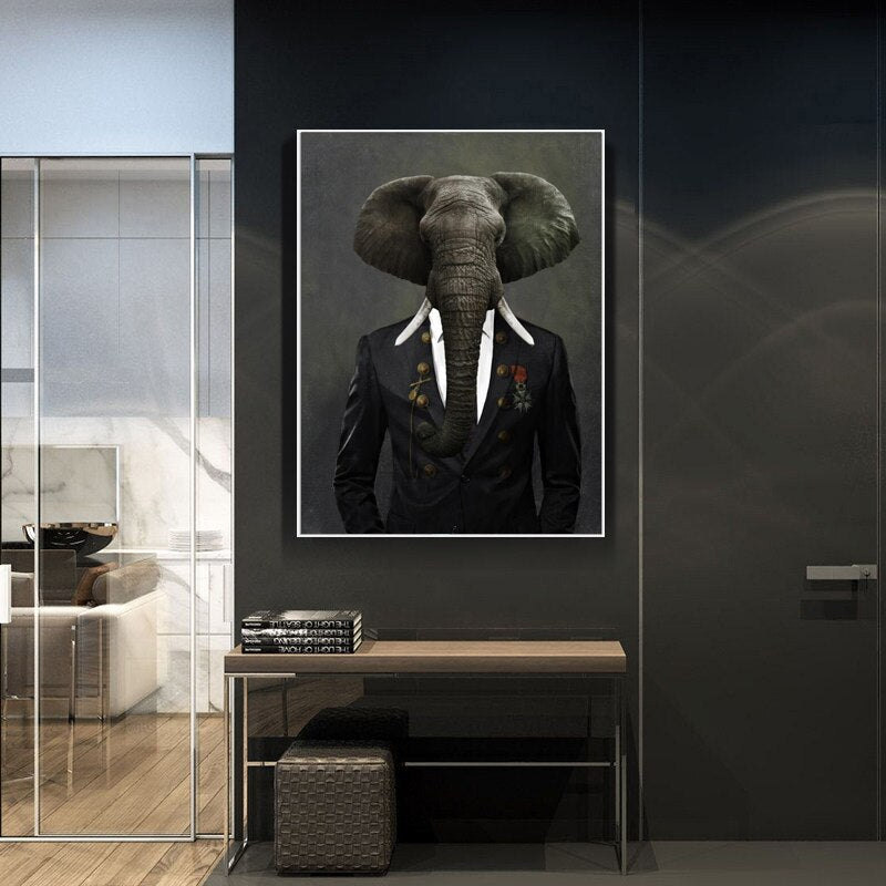 CORX Designs - Animal with Suit Canvas Art - Review