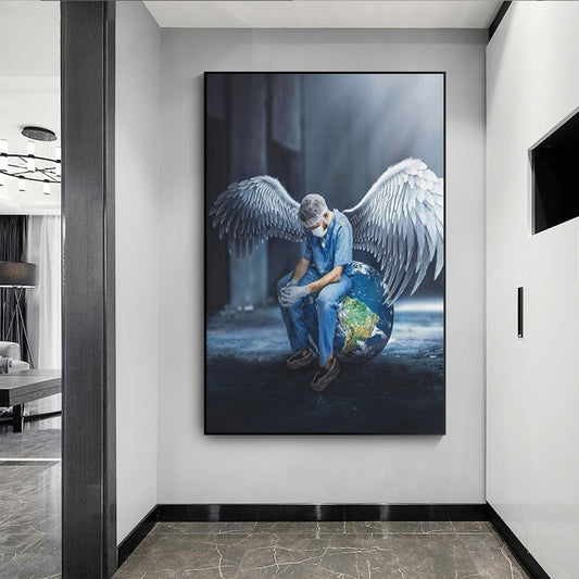 CORX Designs - Nurse Angel Saves The World Canvas Art - Review
