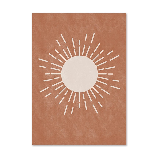 CORX Designs - Nordic Abstract Sun Moon Boho Canvas Art - Review