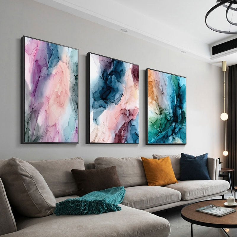CORX Designs - Colorful Abstract Cloud Canvas Art - Review