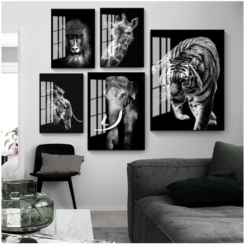 CORX Designs - Black and White Animal Wall Art Canvas - Review