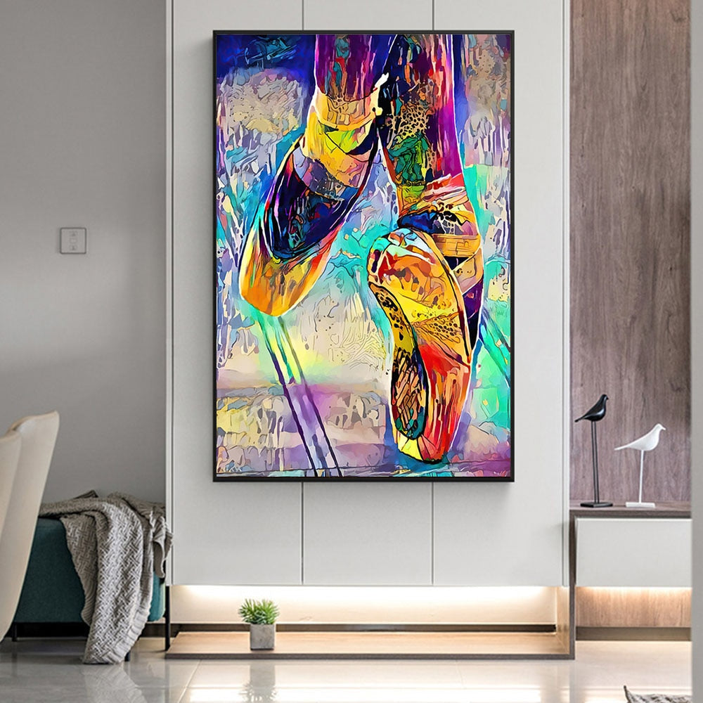 CORX Designs - Colorful Ballet Shoes Canvas Art - Review