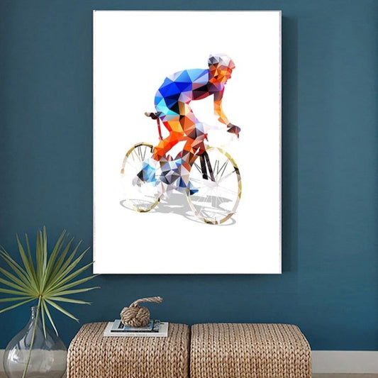 CORX Designs - Cyclist Geometrical Polygonal Canvas Art - Review