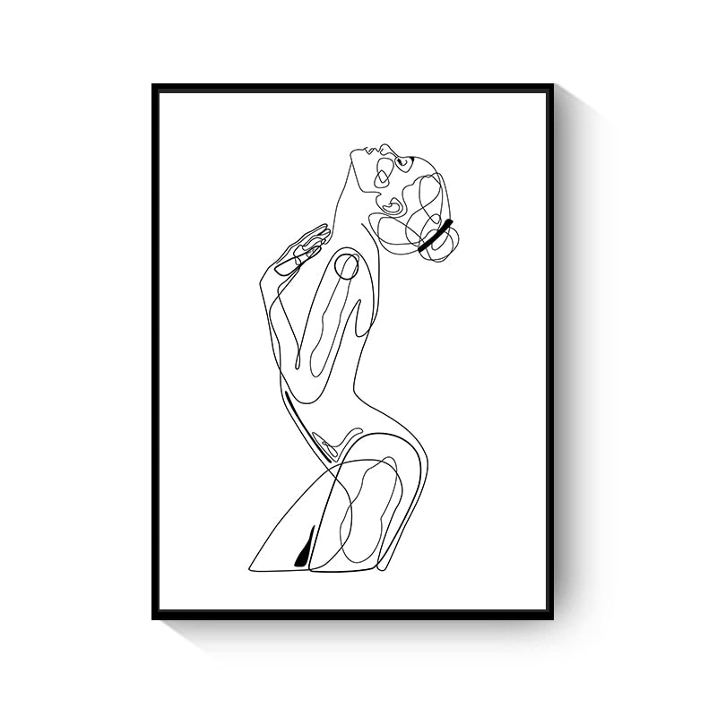 CORX Designs - Hand Flower Line Drawing Canvas Art - Review