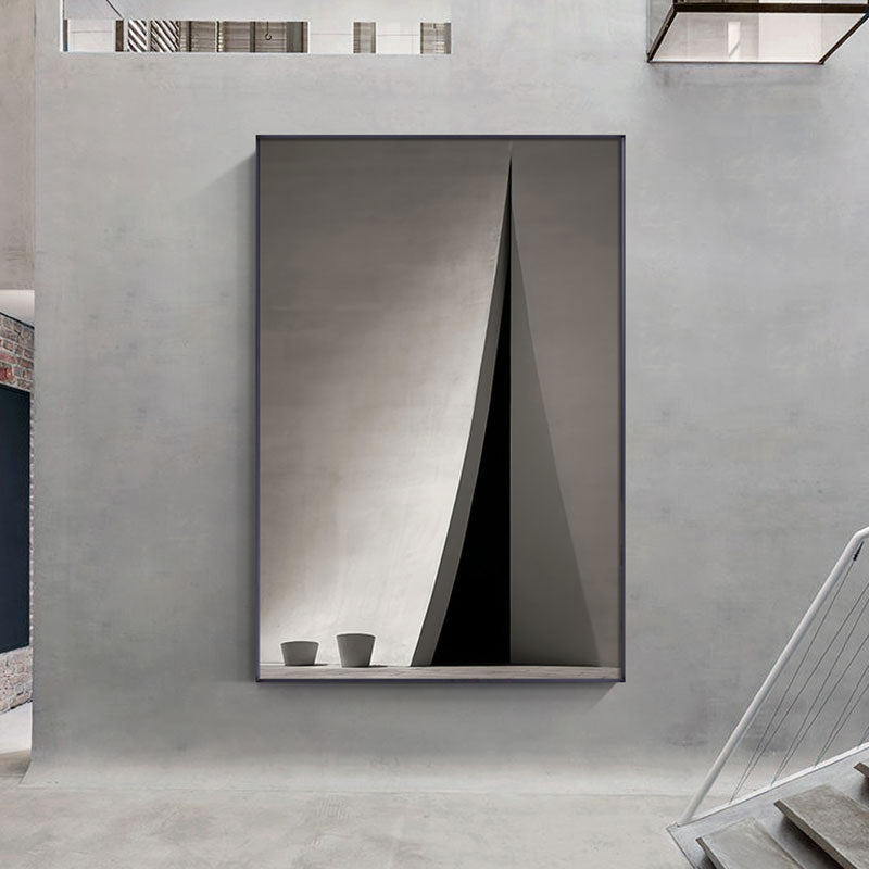 CORX Designs - Abstract Industrial Black White Building Canvas Art - Review