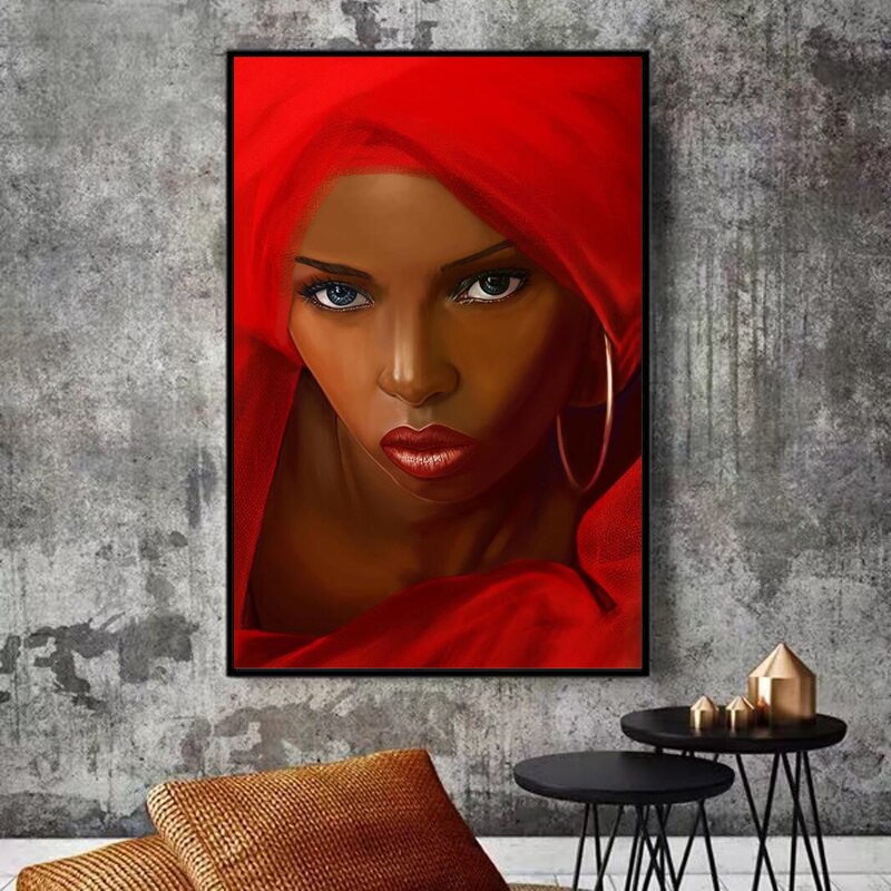 CORX Designs - Red scarf African Women Canvas Art - Review