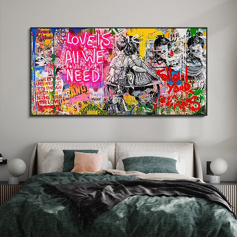 CORX Designs - Love Is All We Need Graffiti Canvas Art - Review