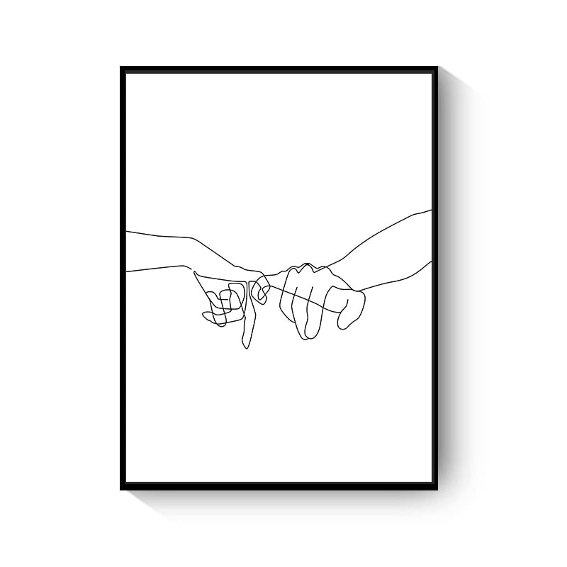 CORX Designs - Hand Flower Line Drawing Canvas Art - Review