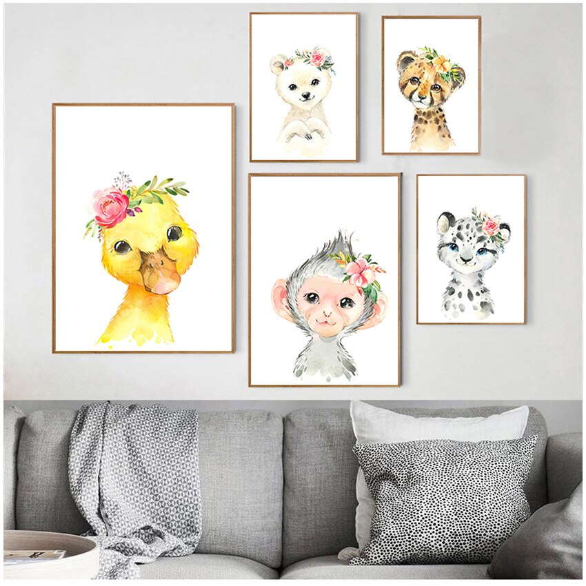 CORX Designs - Cute Animal Nursery Wall Canvas Art - Review