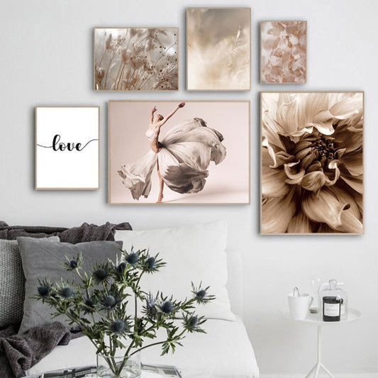 CORX Designs - Woman Dancing Flower Pampas Grass Canvas Art - Review