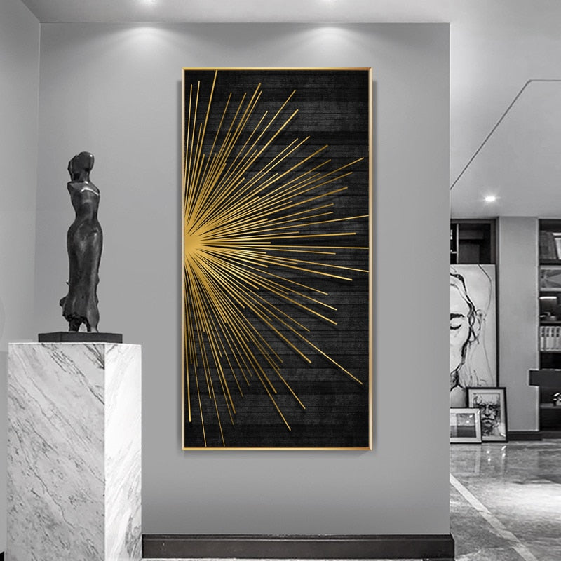 CORX Designs - Abstract Golden Light Luxurious Canvas Art - Review