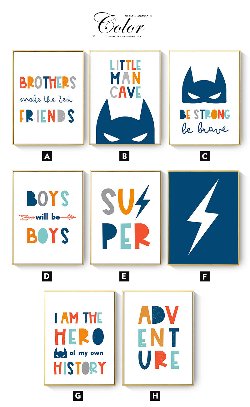 CORX Designs - Nursery Cartoon Masked Lightning Canvas Art - Review