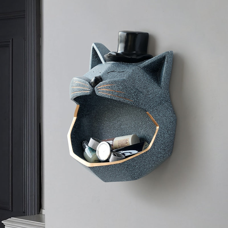 CORX Designs - Big Mouth Cool Cat Storage Wall Decor Statue - Review