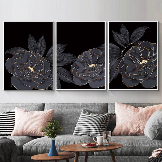 CORX Designs - Black Blooming Flowers Canvas Art - Review