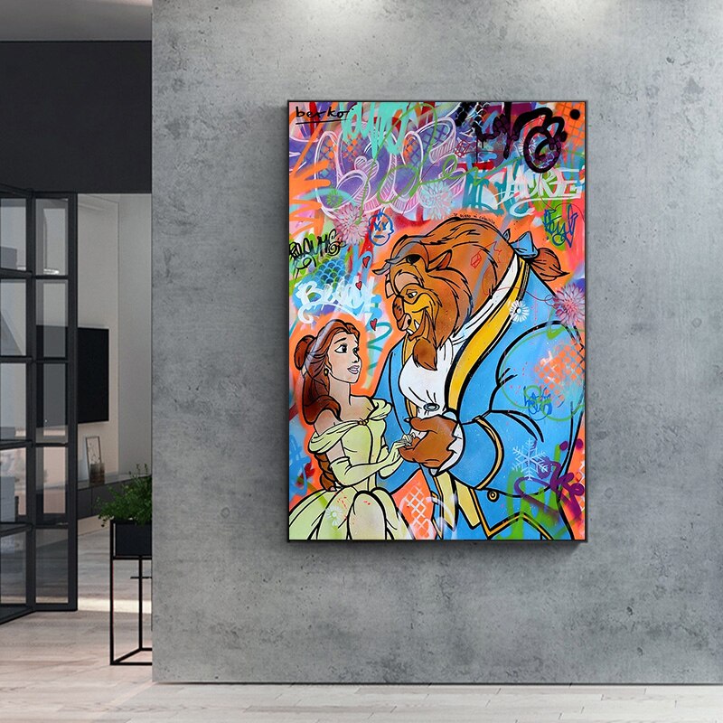 CORX Designs - Graffiti Beauty And The Beast Canvas Art - Review