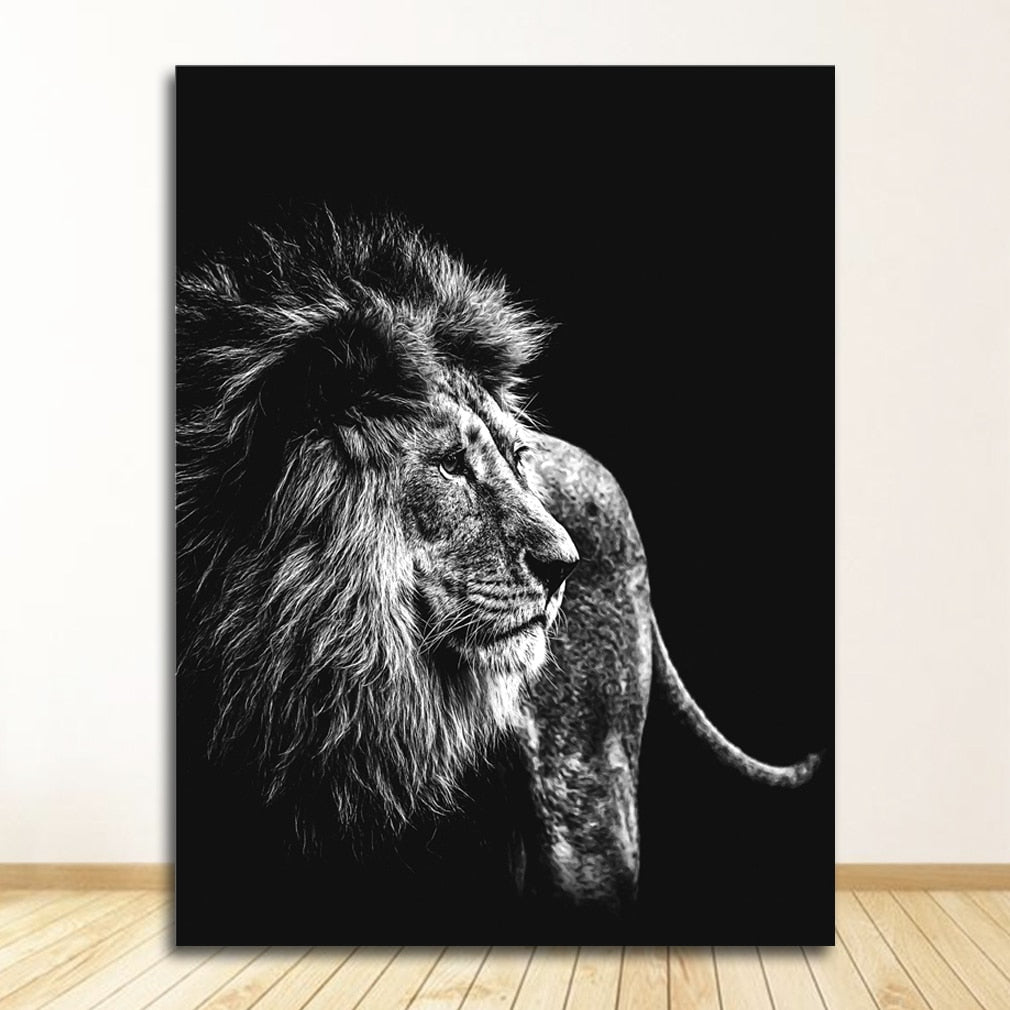 CORX Designs - Black and White Animal Wall Art Canvas - Review
