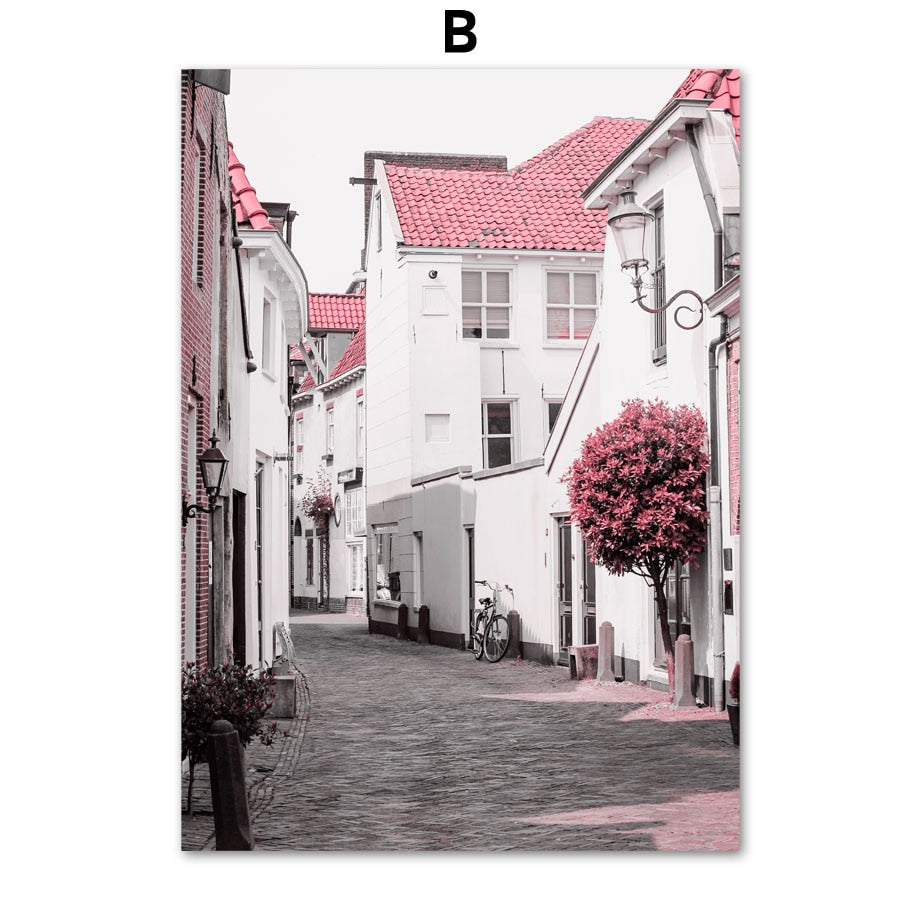 CORX Designs - Pink European Cities Canvas Art - Review